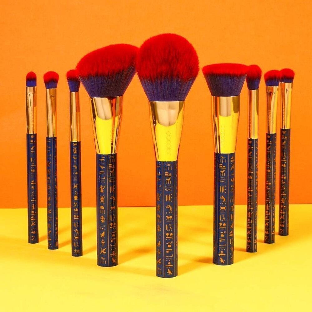 🆕 Makeup Brushes 19Pcs Ancient Egyptian Premium Foundation Contour Blush Liner - Picture 8 of 9